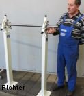 Standard steady rest from stock - with collapsible top, made by H. Richter Vorrichtungsbau GmbH, Germany, thumbnail