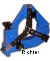 Steady rest with collapsible top and SLIDING CHUCKS, made by H. Richter Vorrichtungsbau GmbH, Germany, thumbnail