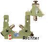 Steady Rest with swivelling top for work piece Ø up to 500 mm , made by H. Richter Vorrichtungsbau GmbH, Germany, thumbnail